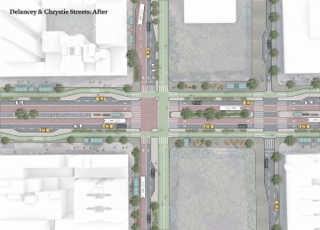 NYC Delancey & Chrystie, After | Image courtesy of PAU