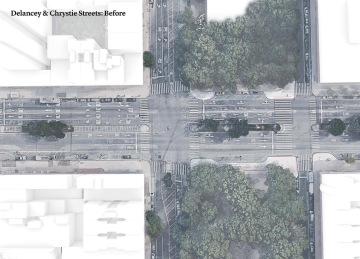 NYC Delancey & Chrystie, Before | Image courtesy of PAU