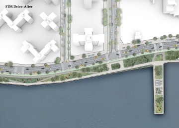 NYC, FDR Drive, After | Image courtesy of PAU