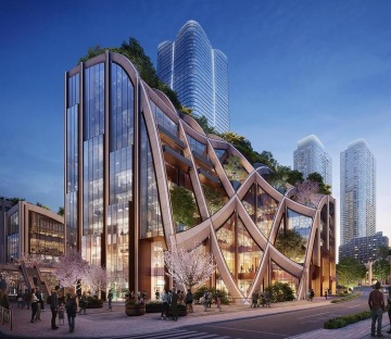 Public Redevelopment in Tokyo design by Heatherwick Studio | Photo courtesy of Heatherwick Studio