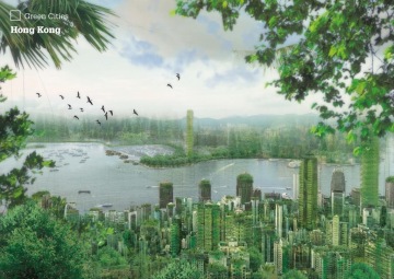 Hong Kong 'dipped in green' | Image courtesy of the Why Factory