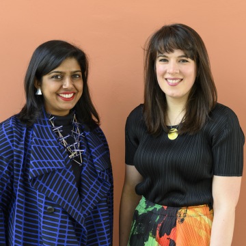 The Garden of Privatised Delights curators Manijeh Verghese + Madeline Kessler. Photo  © British Council