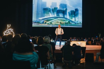 Martin Barry's opening speech at the reSITE 2017. (c) Alexandra Siebenthal