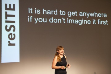 Maria Aiolova, Co-founder of Terreform ONE from New York, at reSITE 2013 conference.