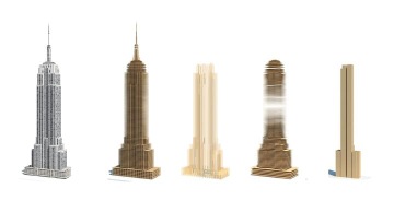 Empire State Building reimagined in Timber | Image Courtesy of MGA