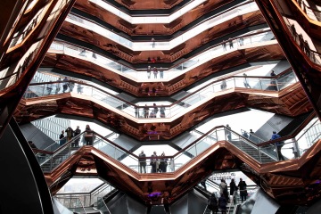 'The Vessel' in New York City's Hudson Yards designed by Heatherwick Studio | Photo courtesy of Getty Images