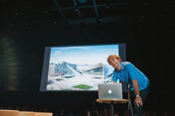 Winy Maas, MVRDV at reSITE 2017 In/Visible City | Photo courtesy of Alexandra Siebenthal
