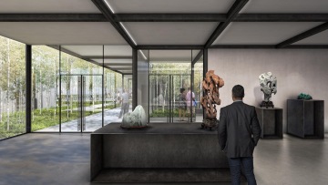 National Bonsai and Penjing Museum at the National Arboretum | Rendering by Design Distill
