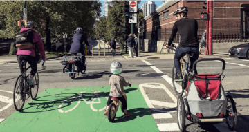 Family Cycling in Vancouver | Photo courtesy by Tim Gill