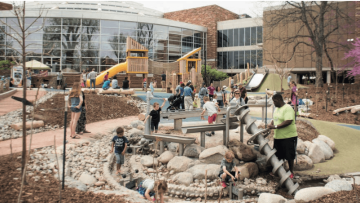 Natural play features, Boulder Civic Area, Colorado | Photo courtesy of the City of Boulder