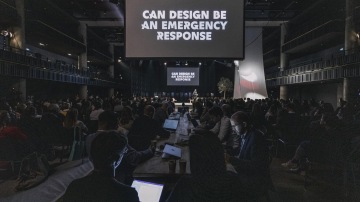 Ravi Naidoo asking what is design for at reSITE 2019 REGENERATE | Photo courtesy of Tomáš Princ