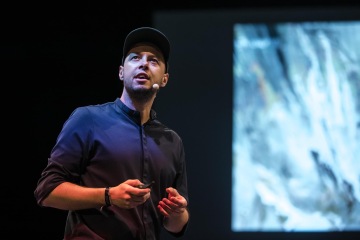 Chris Precht, co-founder of Studio Precht speaking at reSITE 2019 | Photo courtesy of Tomáš Princ