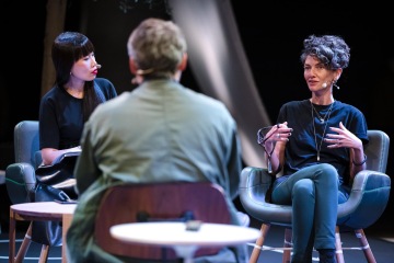 Yoko Choy, Beatrice Leanza and Jamie Wallace during the "East Meets West" panel discussion at reSITE 2019 REGENERATE | Photo courtesy of Tomáš Princ