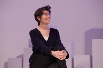 Elizabeth Diller at reSITE's RESONATE Thinking Sound + Space at the MAAT Museum in Lisbon, February 12th, 2018