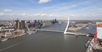 Erasmus Bridge in Rotterdam, Netherlands | Photo courtesy of UNStudio